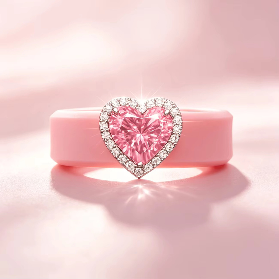 WZERO Ring Silikon, Roségold, Zirkonia, Kinder - Bild 2