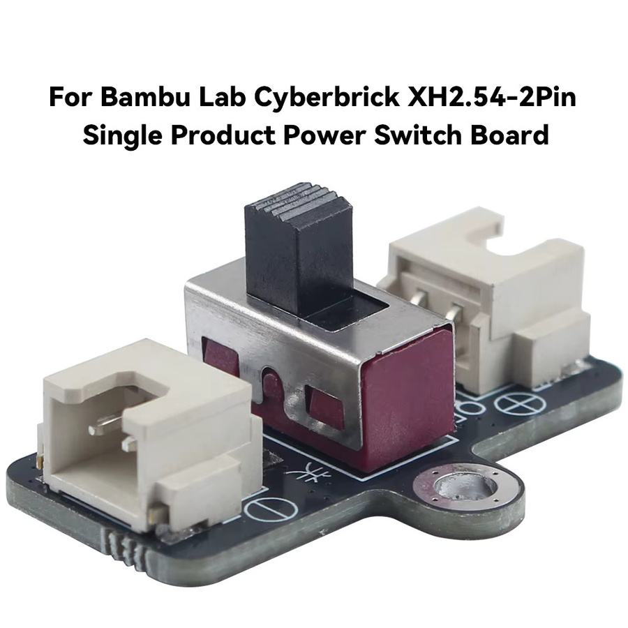 Bambu Lab Cyberbrick Switch Kit XH2.54-2Pin Netzschalterplatine und Schaltmodul in Schwarz für 3D-Drucker - Bild 2