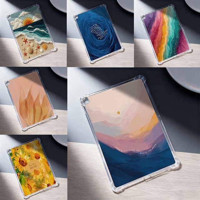 Soft Tablet Schutzhülle mit Landschaftsmotiv für Apple iPad Pro, iPad Air und iPad Mini in Multicolour - Bild 1