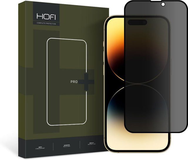 HOFI PRO+ Privacy Panzerglas für Apple iPhone 15 mit Blickschutz und Full Glue Technologie - Bild 1