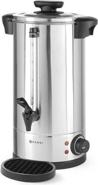 Hendi 211168 Doppelwandiger Wirtschaftlicher Getränkekocher in Silber mit 10 l Volumen - Bild 1