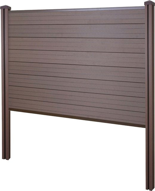 MCW WPC-Pfosten Savoie zum Einbetonieren, braun, Höhe: 195 cm - Bild 1