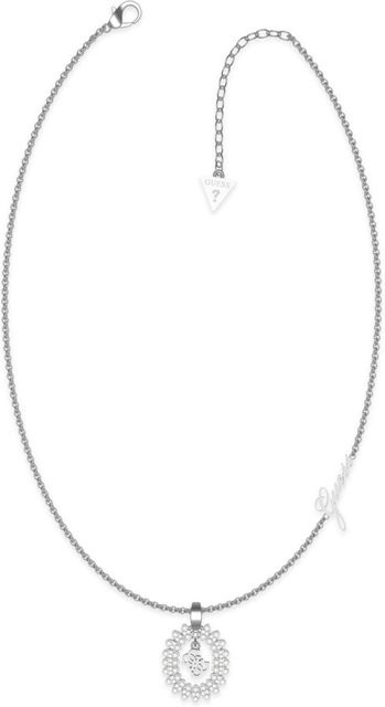 Guess Halskette Edelstahl, Silber, Kristall, Zirkonia, Damen - Bild 1