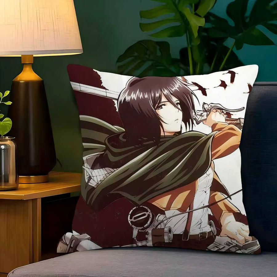 Kayou Anime Attack on Titan Kissenbezug, quadratisch, Multicolour, Breite: 25,4 cm, Höhe: 25,4 cm - Bild 5