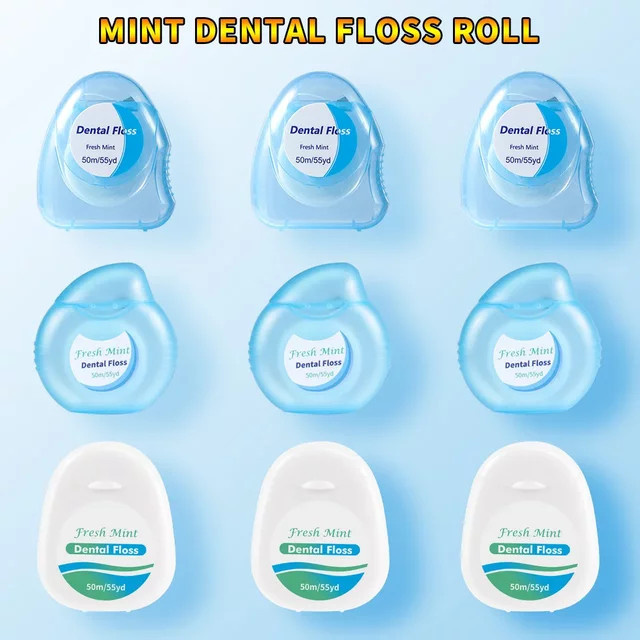 RUZOFO Interdental-Zahnseide-Rolle Minze, 3er-Pack - Bild 1