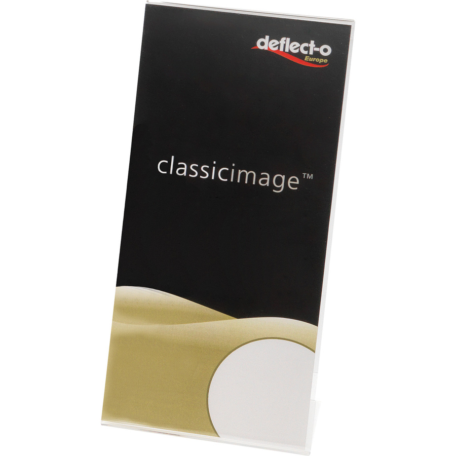 Deflecto Classic Image Tischaufsteller L-Form für DIN lang, transparent - Bild 2