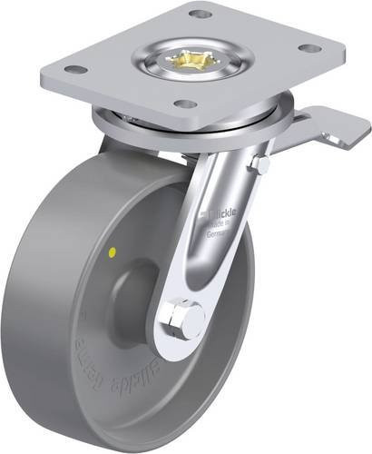 Blickle Schwerlast-Lenkrolle LO-PO 160G-ST-ELS in Grau mit 160 mm Rad-Durchmesser und 450 kg Tragfähigkeit - Bild 1