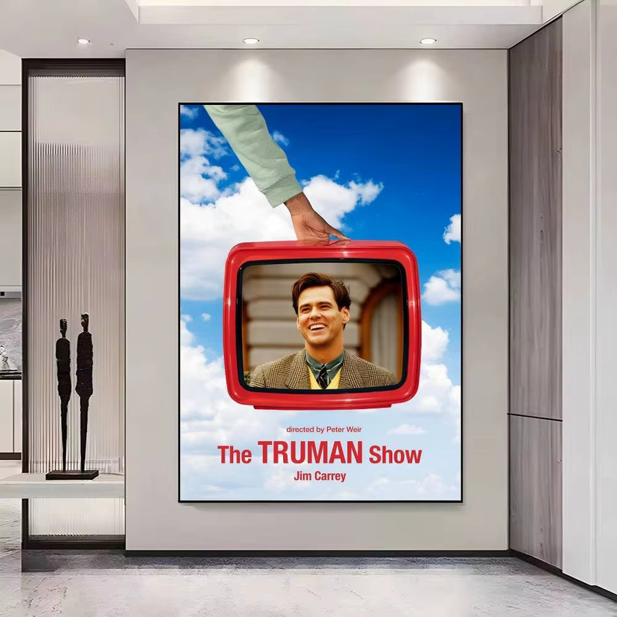 The Truman Show Film Poster Wandaufkleber Mehrfarbig Bilibili Wanddekoration aus Papier - Bild 4
