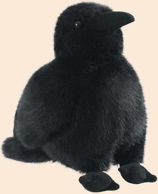 Wucifang Bags Krähen-Stofftier, Rabe, 30cm, ab 3 Jahren - Bild 1