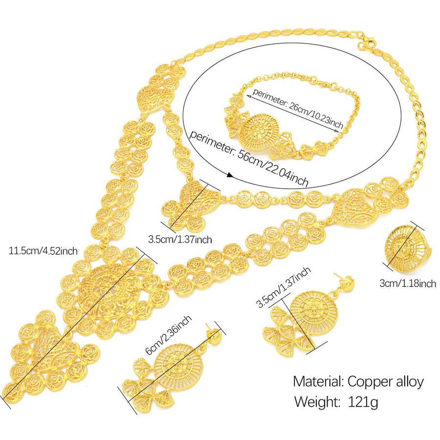 ANIID Schmuck-Set, Gold, Kristall, Damen - Bild 3