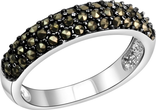 Zeeme Gemstones Ring 925 Silber, Markasit, Damen - Bild 1