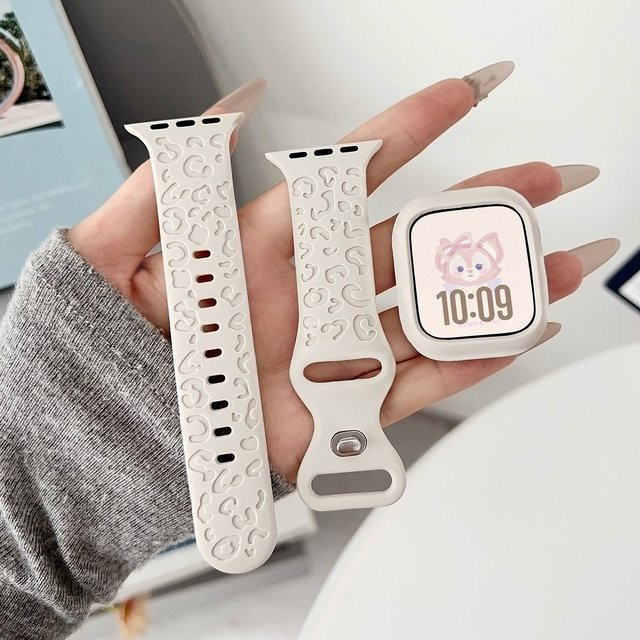 Uhrenarmband Silikon, Weiß, Unisex - Bild 1