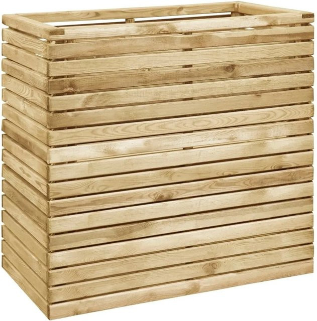 vidaXL Hochbeet aus imprägniertem Kiefernholz in Braun und Grün, B/T/H: 100 x 50 x 100 cm - Bild 1