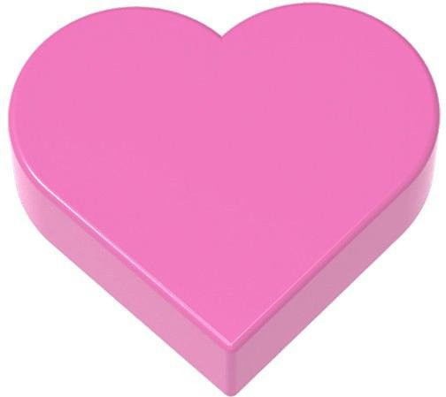 Yiran toy Herz Bausteine, 10-teiliges Set, Bunt / Mehrfarbig, Rosa / Pink - Bild 1