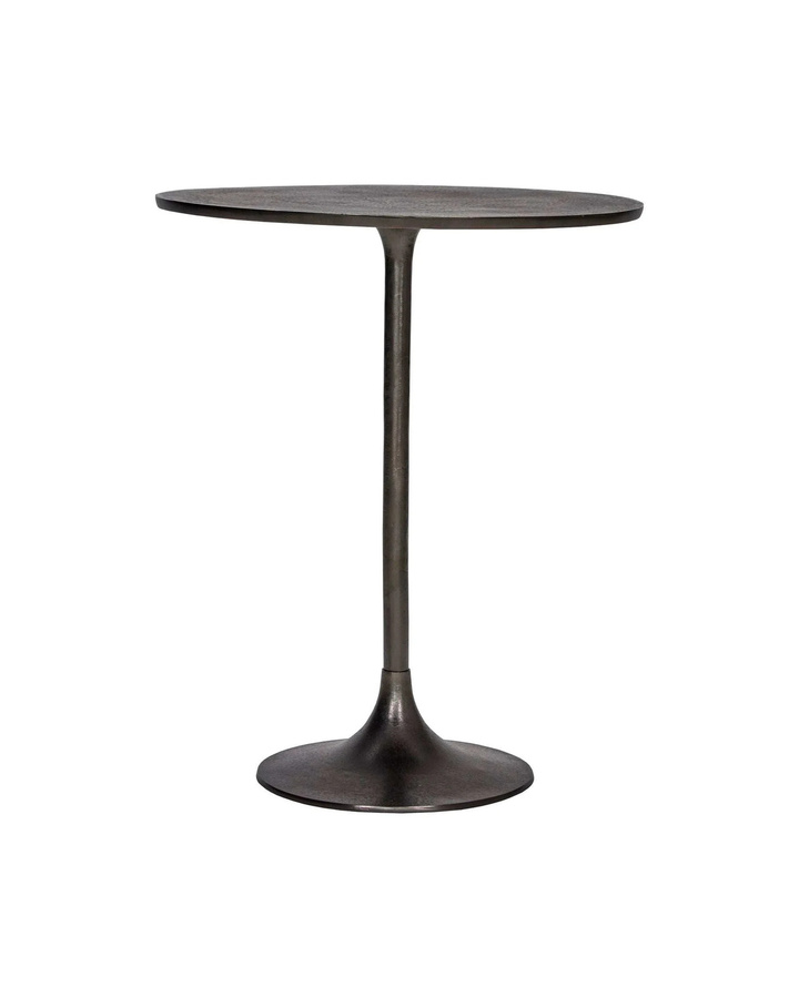 House Doctor Tisch Pan in Schwarz, runder Metalltisch im Industriestil, Durchmesser: 61 cm, Höhe: 75 cm - Bild 1