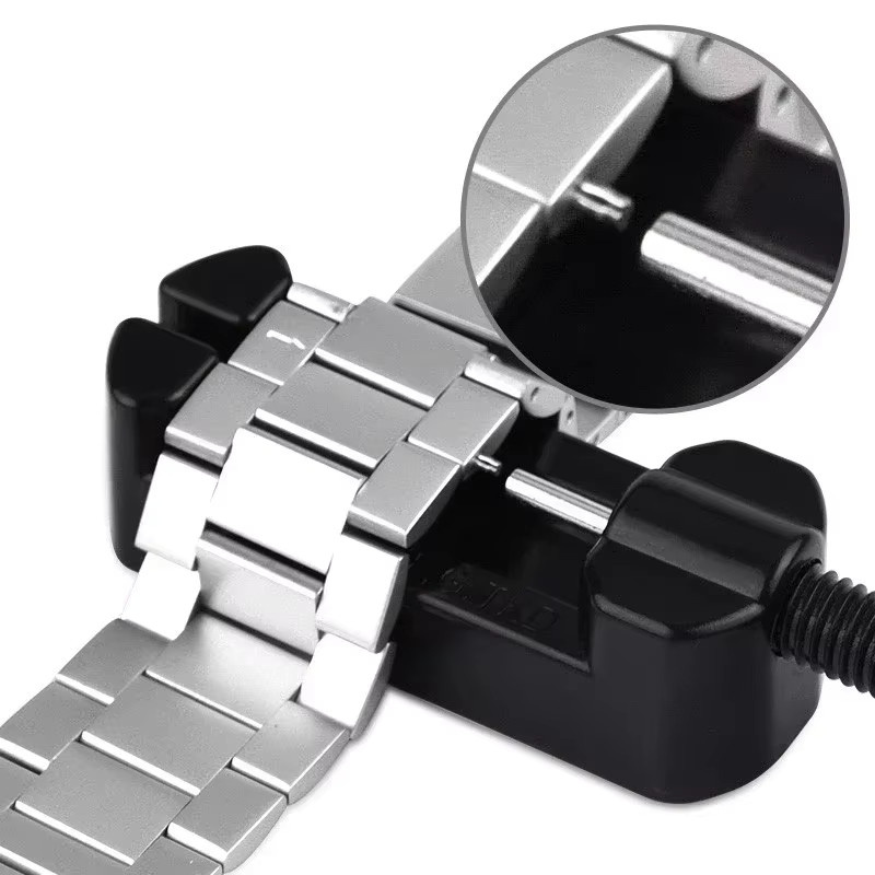 Uhrenarmband-Werkzeug-Set Metall, Schwarz, 3 Stück zusätzliche Stifte - Bild 3