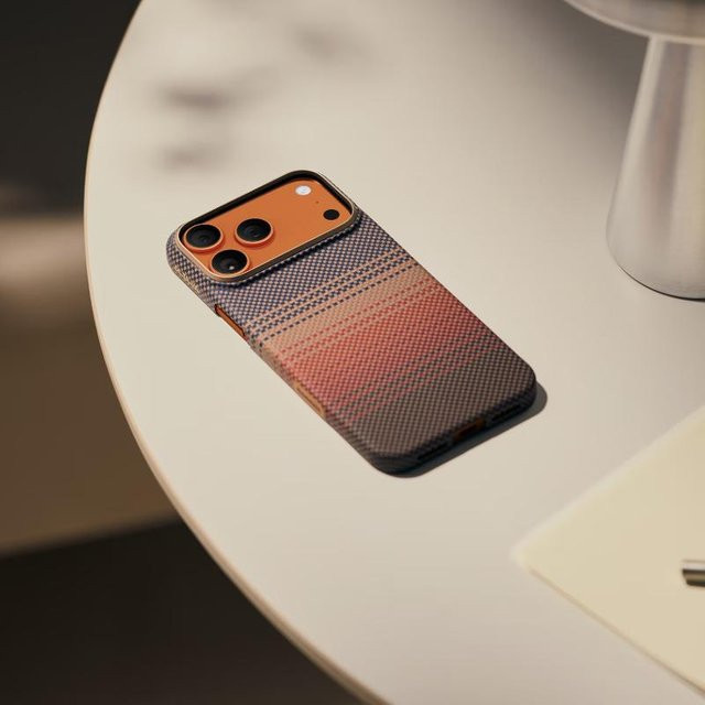 PITAKA iPhone Air Case MagSafe Magnetisch mit Kevlar Aramid Carbonfaser-Textur Ultradünn Mondaufgang - Bild 1