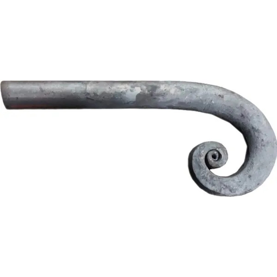 FeNau Handlaufanfänger aus Stahl S235JR, Durchmesser: 25 mm, Farbe: Grau, B/H: 250 x 120 mm - Bild 2