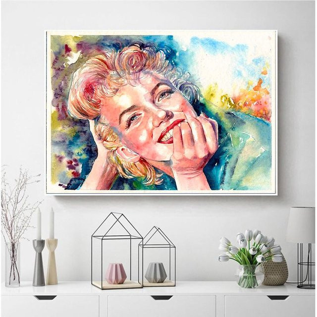 FIYO DIY 5D Diamant Malerei Mosaik Set mit Full Round Strass Steinen in Multicolour, Abstraktes Wandkunst Motiv, Breite: 20 cm, Höhe: 30 cm - Bild 1