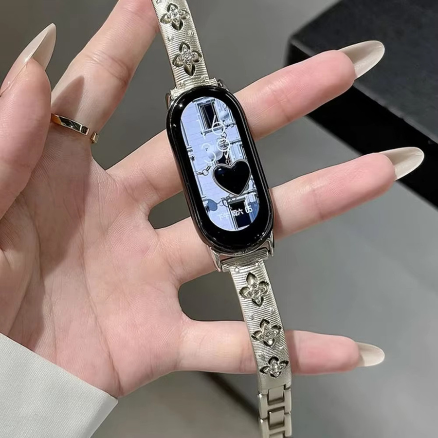 iwujiao Uhrenarmband Edelstahl, Kristall, Verspielt - Bild 2