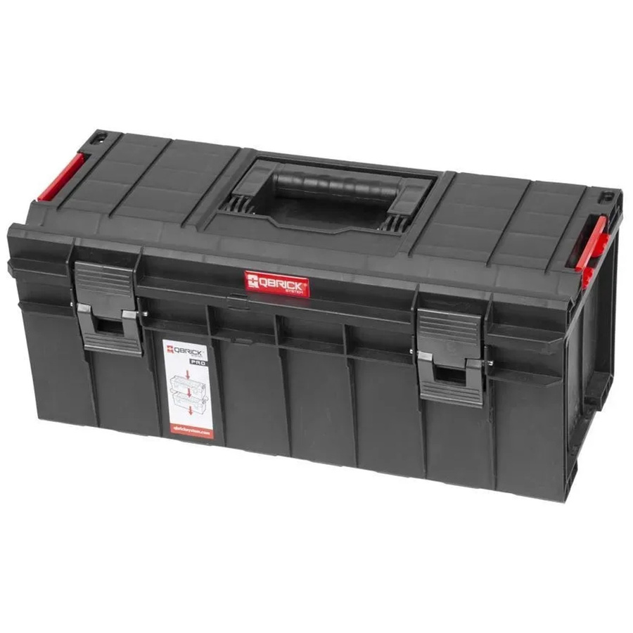 PROREGAL QBRICK Werkzeugkasten Pro Schwarz, stapelbar, H x B x T: 27 x 54 x 25 cm, 22 Liter - Bild 2