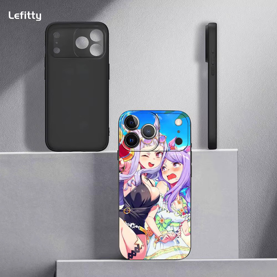Anime Umamusume Handyhülle für iPhone 11 bis 17 Pro Max Plus Mini Schwarz Frosted Soft Shell - Bild 4