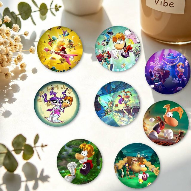 Brosche R-Rayman Cartoon-Abzeichen, Weißblech, Kinder, Bunt - Bild 1