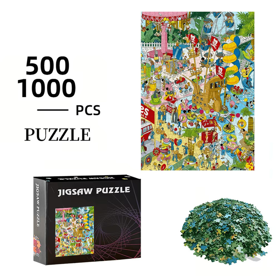 AZNM Vergnügungspark- und Riesenrad-Puzzlespiel, Puzzle, Natur, Bunt / Mehrfarbig - Bild 2