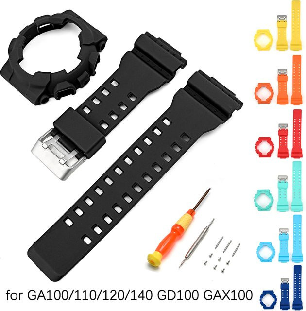 strapfreak Uhrenarmband-Gehäuse-Lünette, Kunststoff, Schwarz, Herren - Bild 1