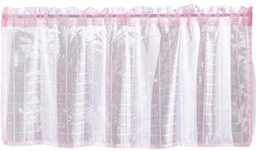 Linggo Kurzvorhang als Sichtschutz und Luftableitung in Rosa aus Polyester - Bild 1