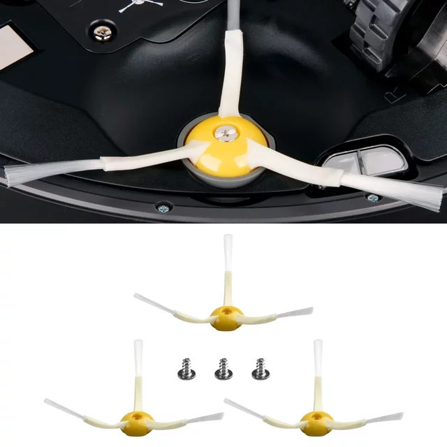 iRobot Seitenbürsten Set für Roomba 500/600 Serie inklusive Schrauben zur Reinigung und Wartung - Bild 1