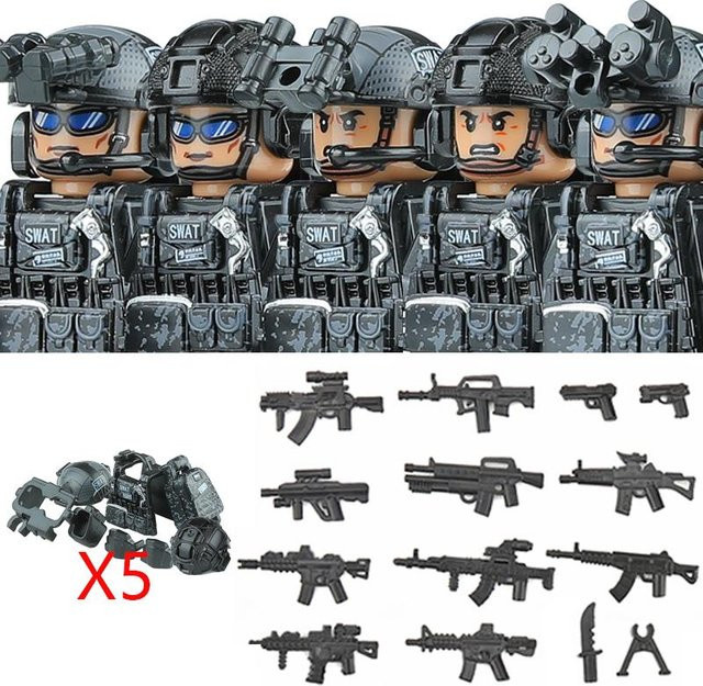 Linyi toy Armee Swat Baustein Gebäude Figuren Set - Bild 1