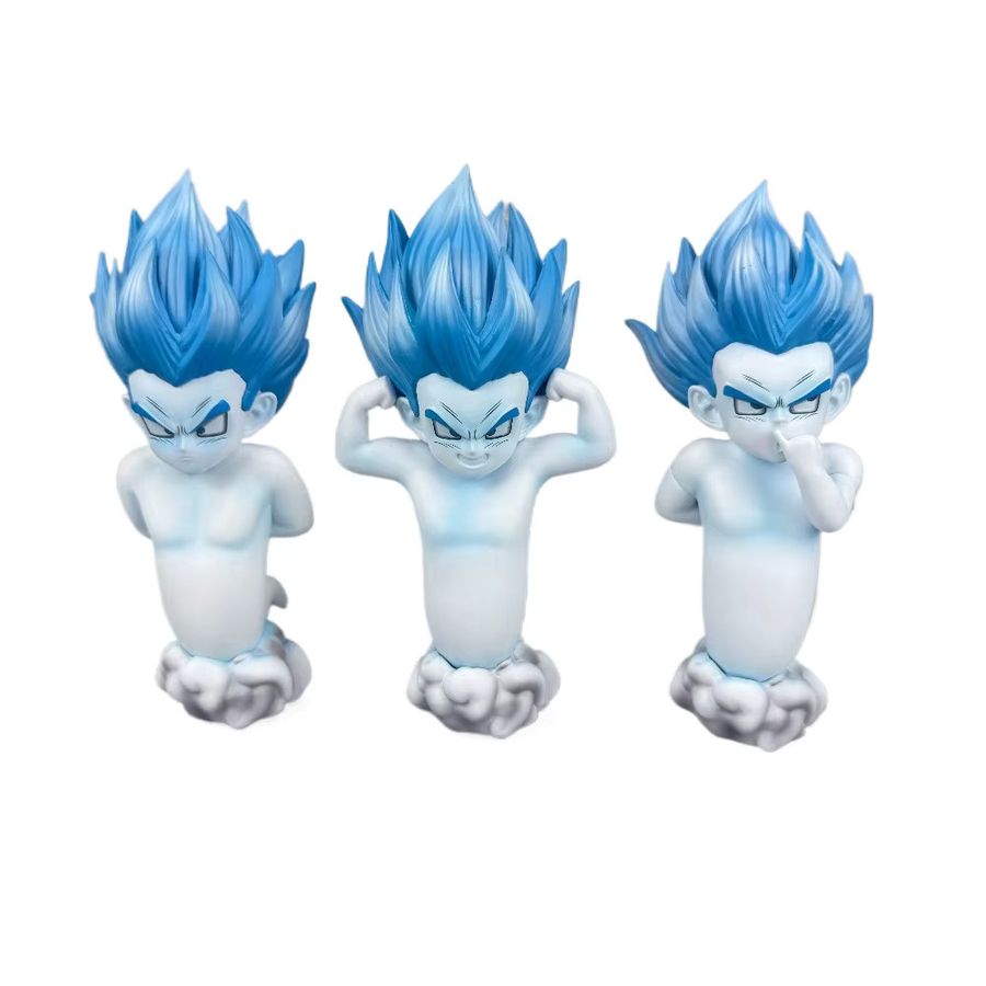 Bandai Dragon Ball Z Anime Figur Gotenks Geist aus PVC als nachtleuchtende Statue, Höhe: 14,5 cm, Multicolor - Bild 2