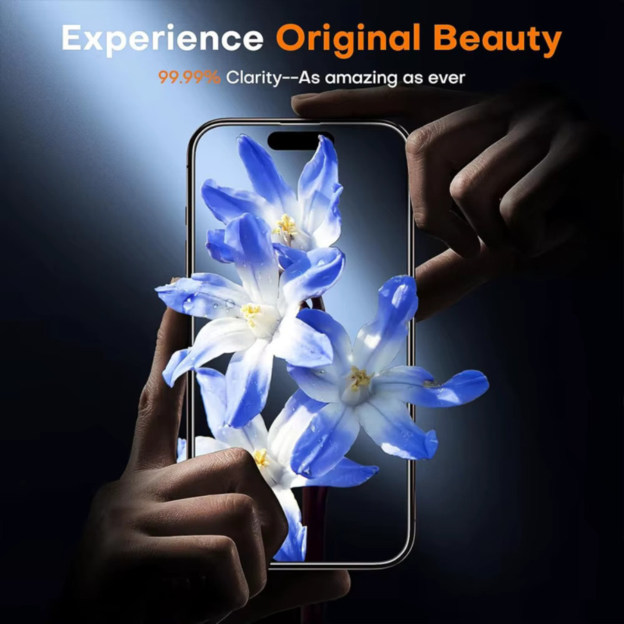 DIXSG 2er Pack Ultra HD Panzerglas für iPhone 17 16 15 14 13 12 11 Pro Max Plus XR XS in Transparent - Bild 5
