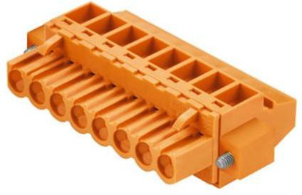 Weidmüller Buchsengehäuse-Kabel BL/SL Orange, Polzahl 13, Rastermaß 5.08 mm, 24 Stück - Bild 1
