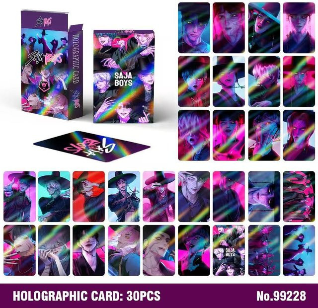 Discover Intime KPOP Dämonenjäger Saja Jungs Holografische LOMO Karten, 30-teiliges Set - Bild 1