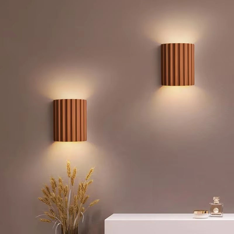 Nordic Lava Ball Wandlampe aus Harz in Weiß für Schlafzimmer und Wohnzimmer - Bild 3