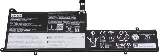 Lenovo Akku 3-Zellen 52,5Wh 11,52V Schwarz (5B11F38043) - Bild 1