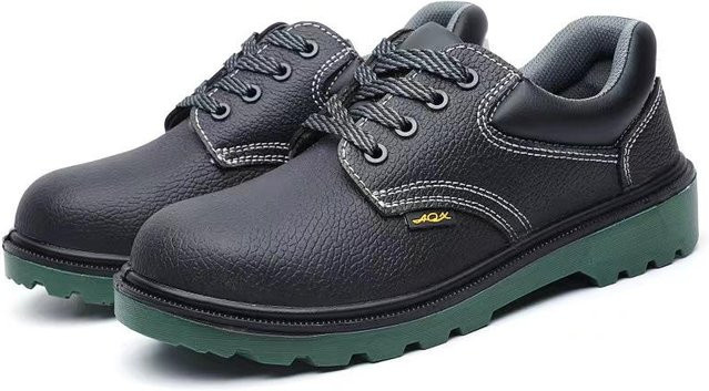 Avant-garde Arbeitsschutzschuhe für Herren aus Leder in Schwarz, stoß- und durchdringungssicher mit Stahlplatten, Größe 47 - Bild 1