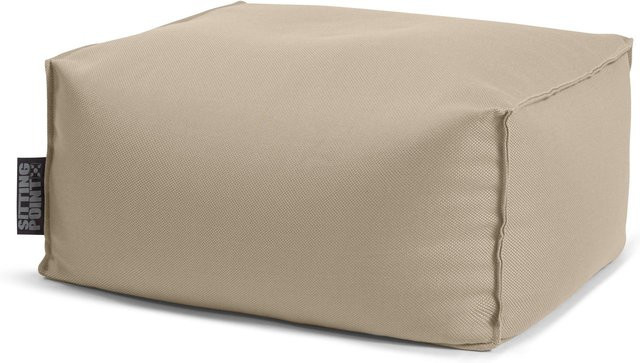 Sitting Point Hocker Korfu 100 Roll in Taupe mit Polsterung aus Polyester und EPS-Perlen - Bild 1