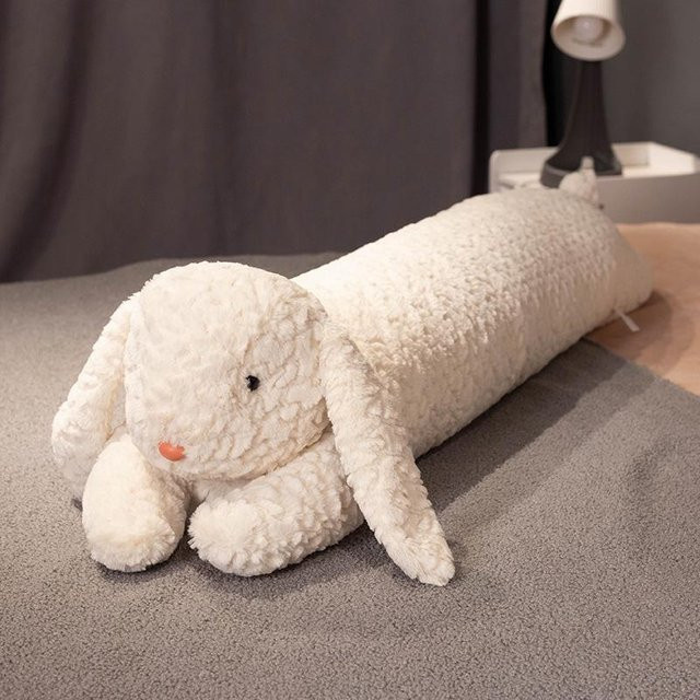Wucifang Bags Kaninchen Körperkissen, Plüschtier, Weiß, 85cm - Bild 1