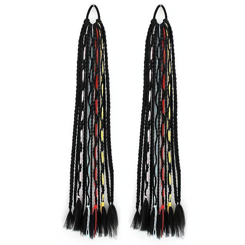 Bear and girl Ethno-Seil-Dreadlocks, Schwarz, Unisex - Bild 2