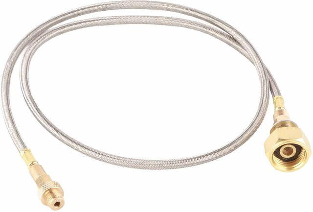 LIXADA Gas-Konverter für Outdoor-Campingkocher als Adapter für Haushalts-Gaszylinder, Farbe: Silber - Bild 1