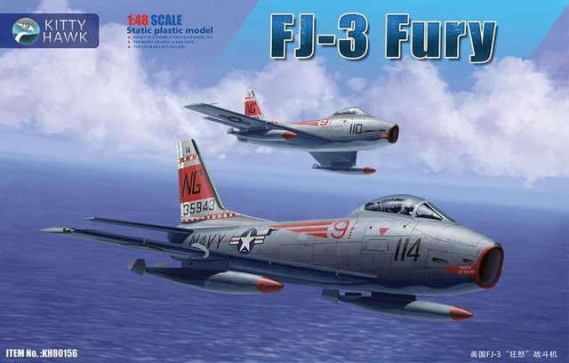 Kitty Hawk FJ-3 Fury, Fahrzeug, 1:48, Kunststoff - Bild 1