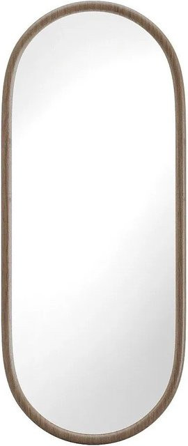 Vente-unique Wandspiegel Shaxi Modern Oval aus Kautschukholz in Natur Dunkel Braun, B: 120 cm, H: 50 cm, T: 30 cm - Bild 1