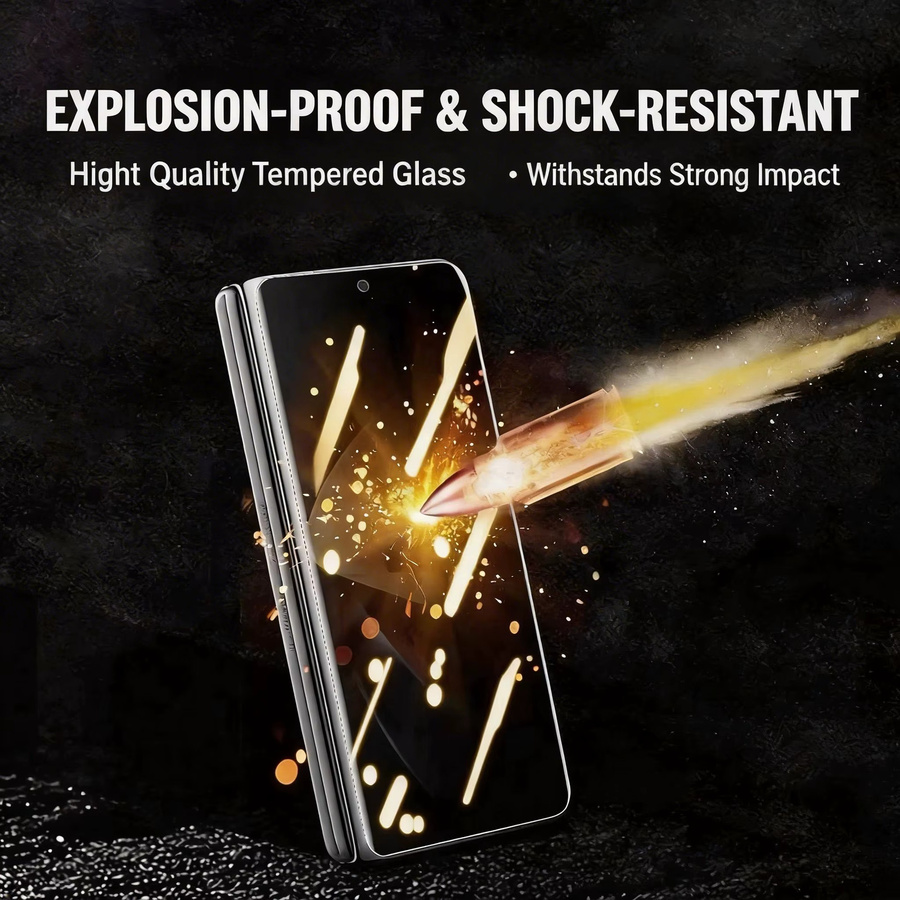 2 Stück Panzerglas Displayschutz für Samsung Galaxy Z Fold 7, 6 und 5 in Transparent mit Installationskit zur staubfreien Montage - Bild 5