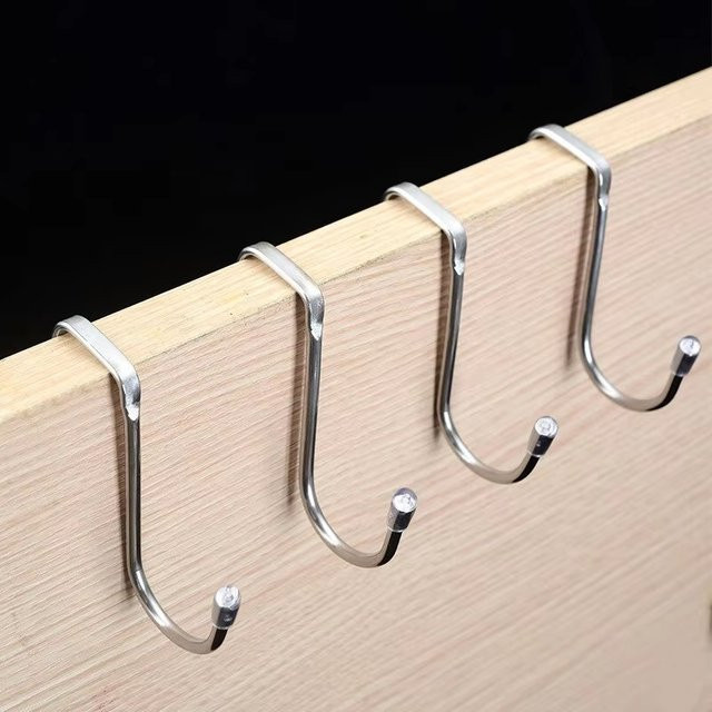 ZHUANGHUAN Doppel-Haken aus 304 Edelstahl in Silber für Küche, Badezimmer und Schrank - Bild 1