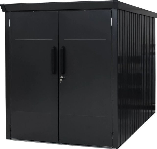 Westmann Metall-Fahrradgarage Velos 2, schwarz, B/T/H: 133 x 222 x 151 cm - Bild 1