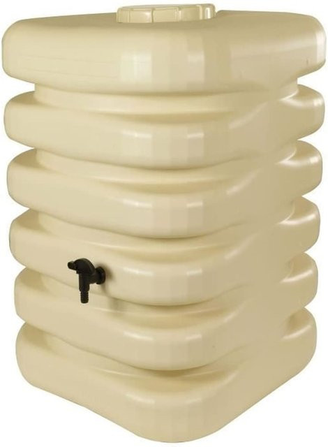 BELLI Wasserauffangbehälter Downpipe Collector in Beige mit 350 Liter Fassungsvermögen - Bild 1