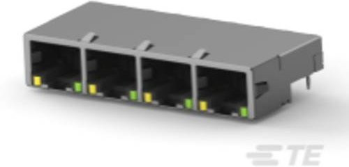 TE Connectivity High Performance Mod Jacks 1888251-3 Ethernet LAN Anschluss in Grau - Bild 1